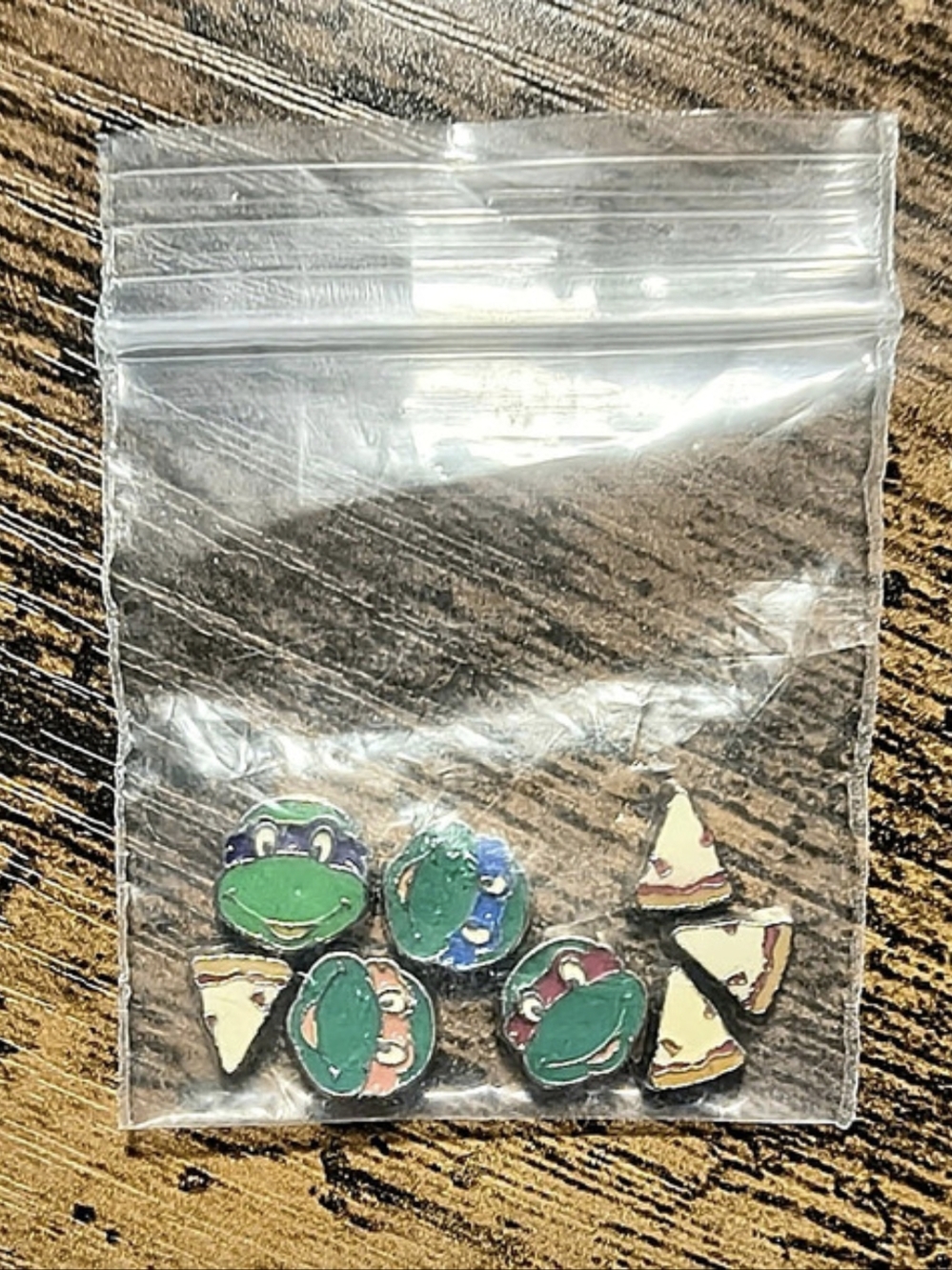 Loungefly Teenage Mutant Ninja Turtles Character Pizza Slices Blind Box Enamel